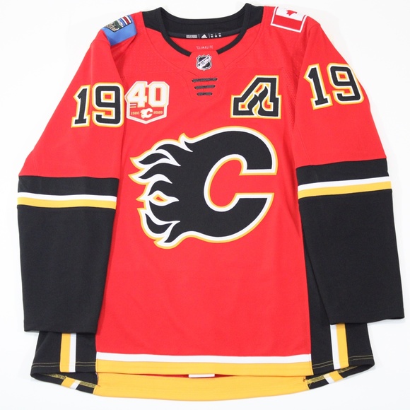 Calgary Flames Matthew Tkachuk Adidas Authentic jersey 52 - Picture 1 of 3